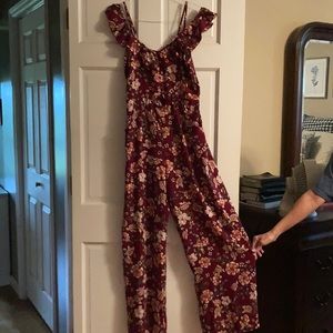 Xhilaration Floral Jumpsuit